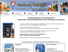 Tablet Screenshot of hamburg-getraenke.de